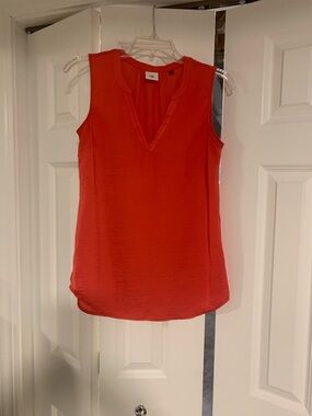 CAbi Sleeveless V-Neck Camisole in Bright Red